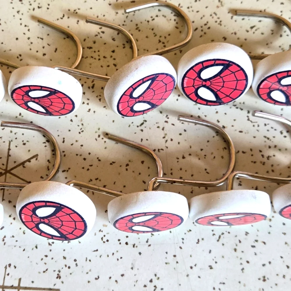 Spiderman Shower Curtain Hooks